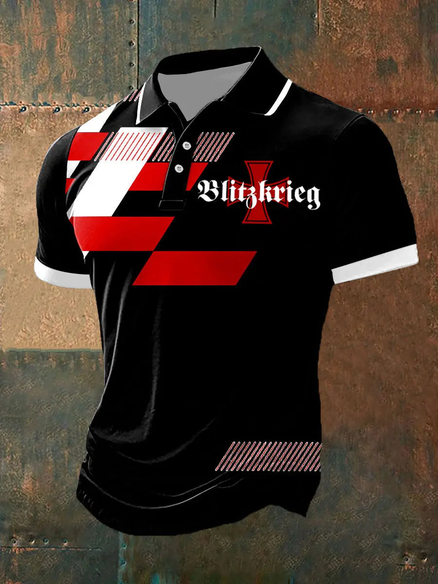 Herren Deutschland Eisenkreuz Bedrucktes Hemd