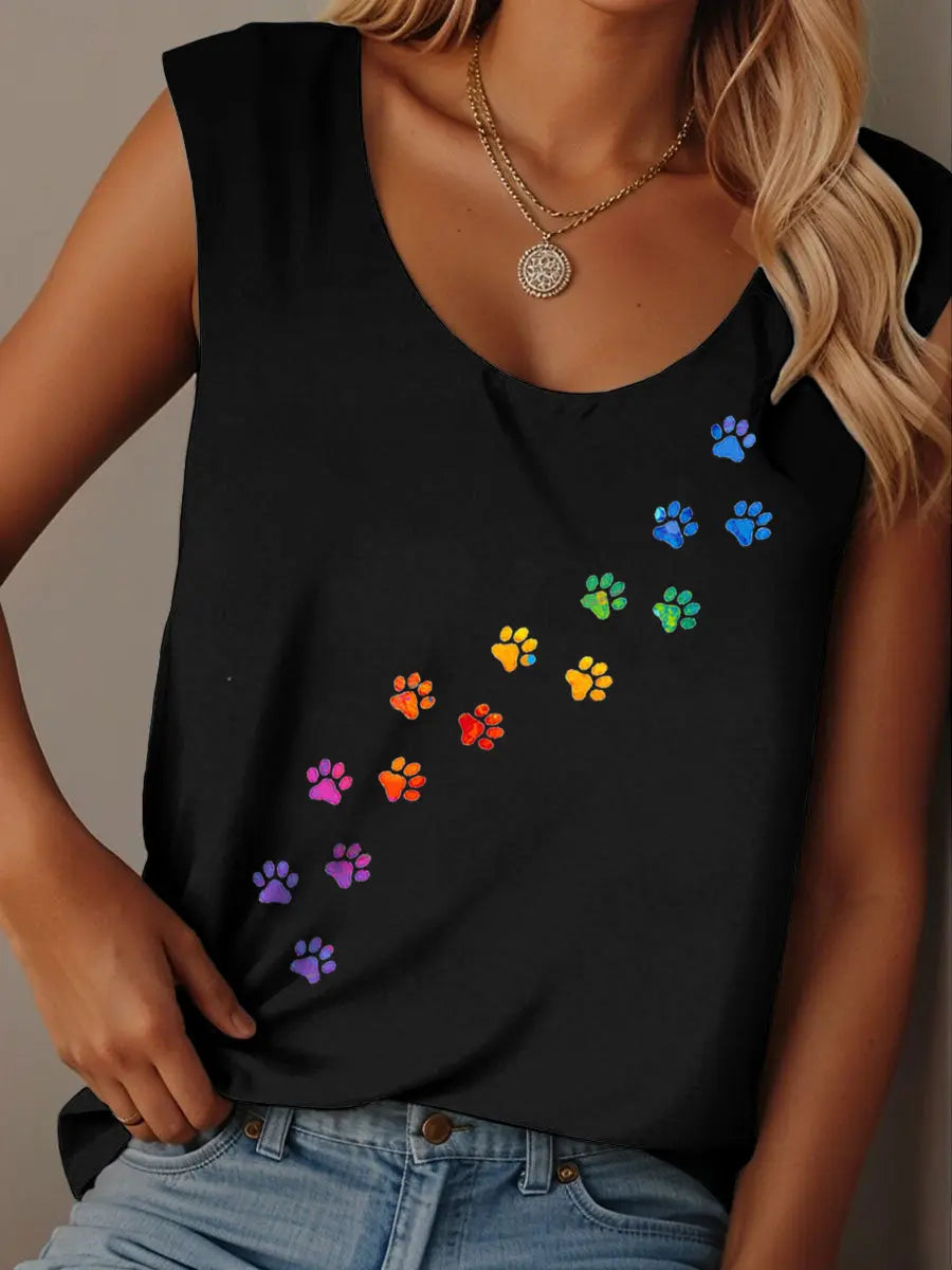 Frauen farbige Pfoten weste