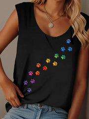 Frauen farbige Pfoten weste