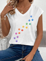 Frauen farbige Pfoten weste