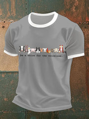 Männer stimme für das stimmlose T-Shirt