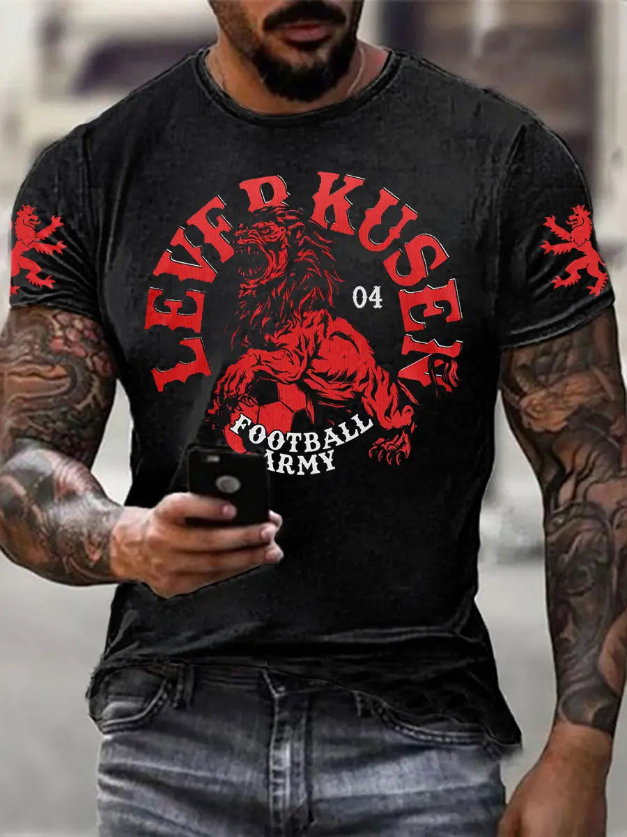 Herren Leverkusen Kurzarm-T-Shirt