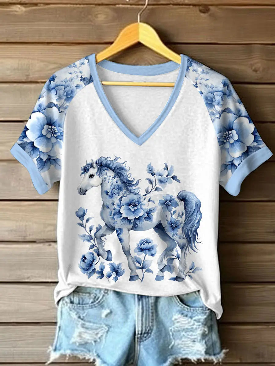 Frauen Pferd T-Shirt