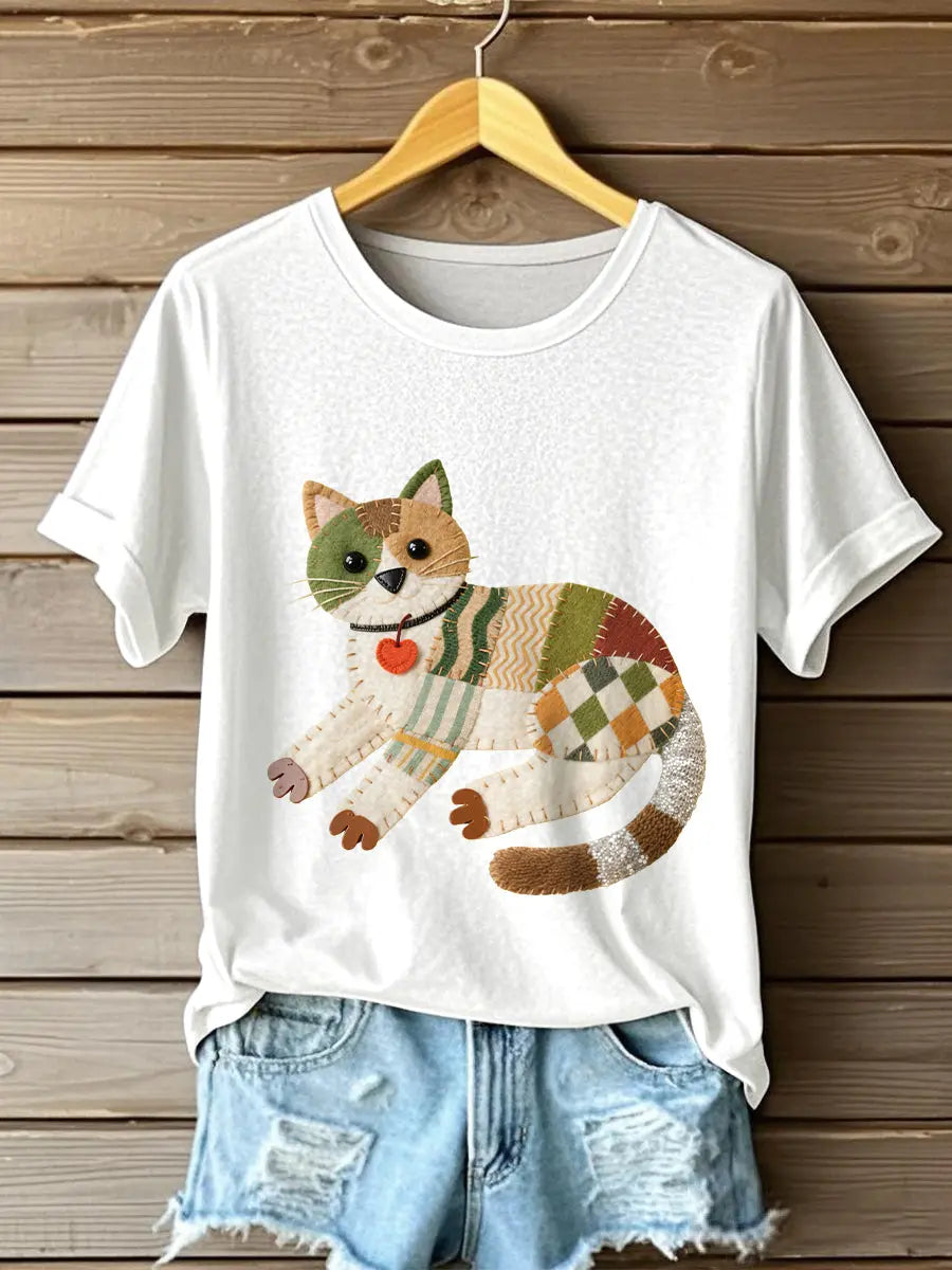 Katzen-T-Shirt für Frauen