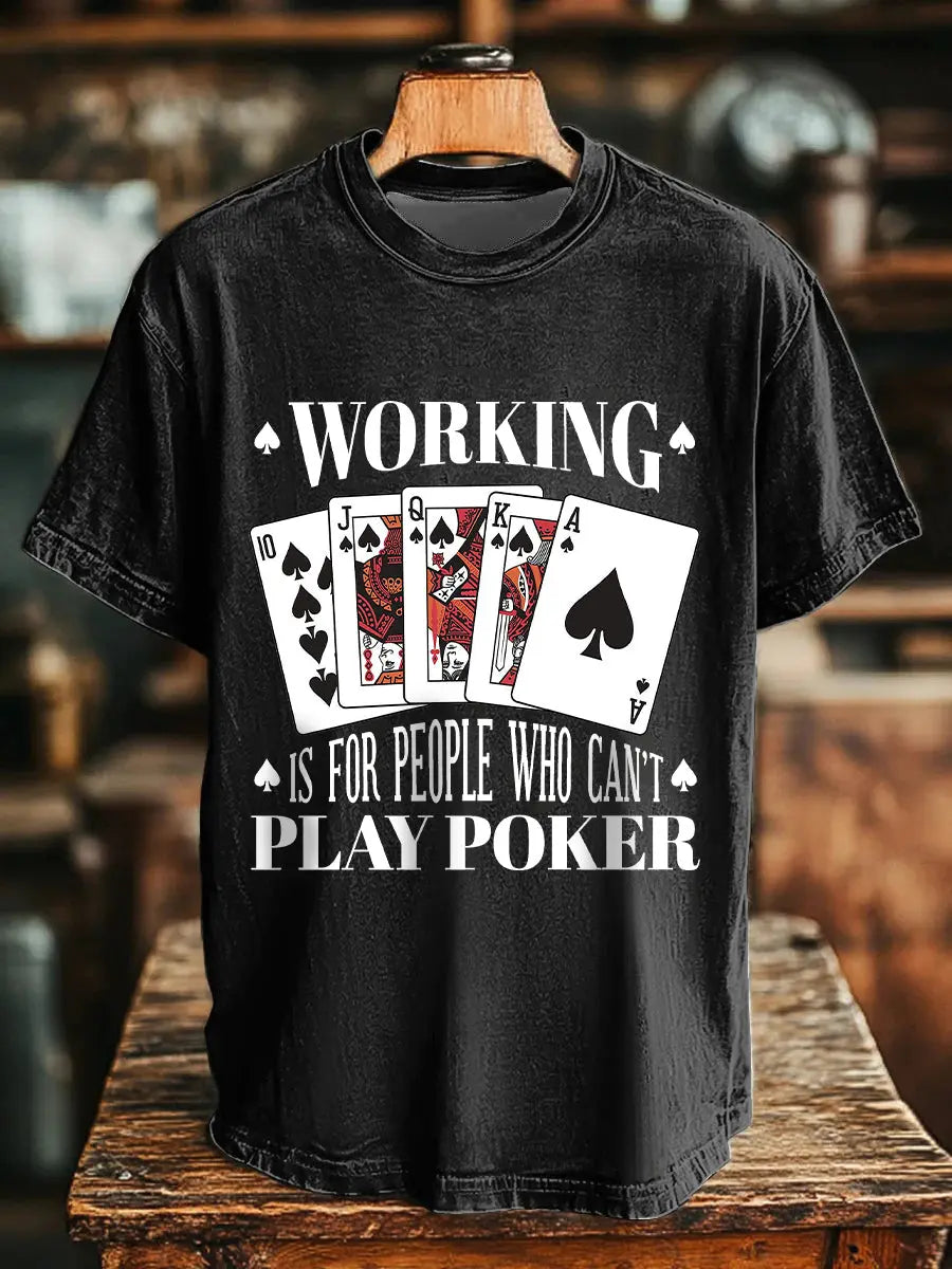 Unisex arbeiten ist für Menschen, die nicht Poker-T-Shirts spielen können