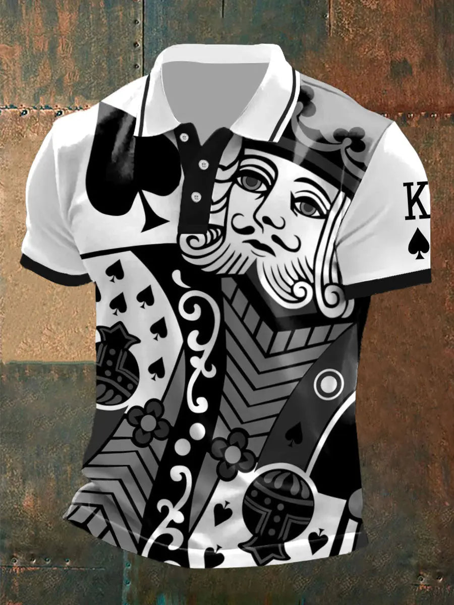 Herren Poker King of Pik Tops