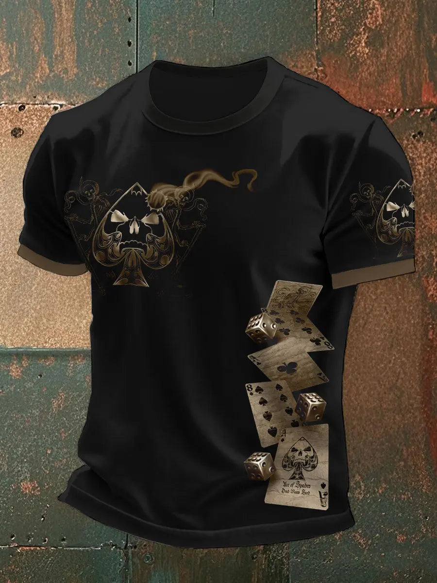 Texas Hold'em bedruckte T-Shirts für Männer