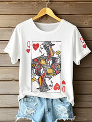 Frauen Poker Königin der Herzen T-Shirts