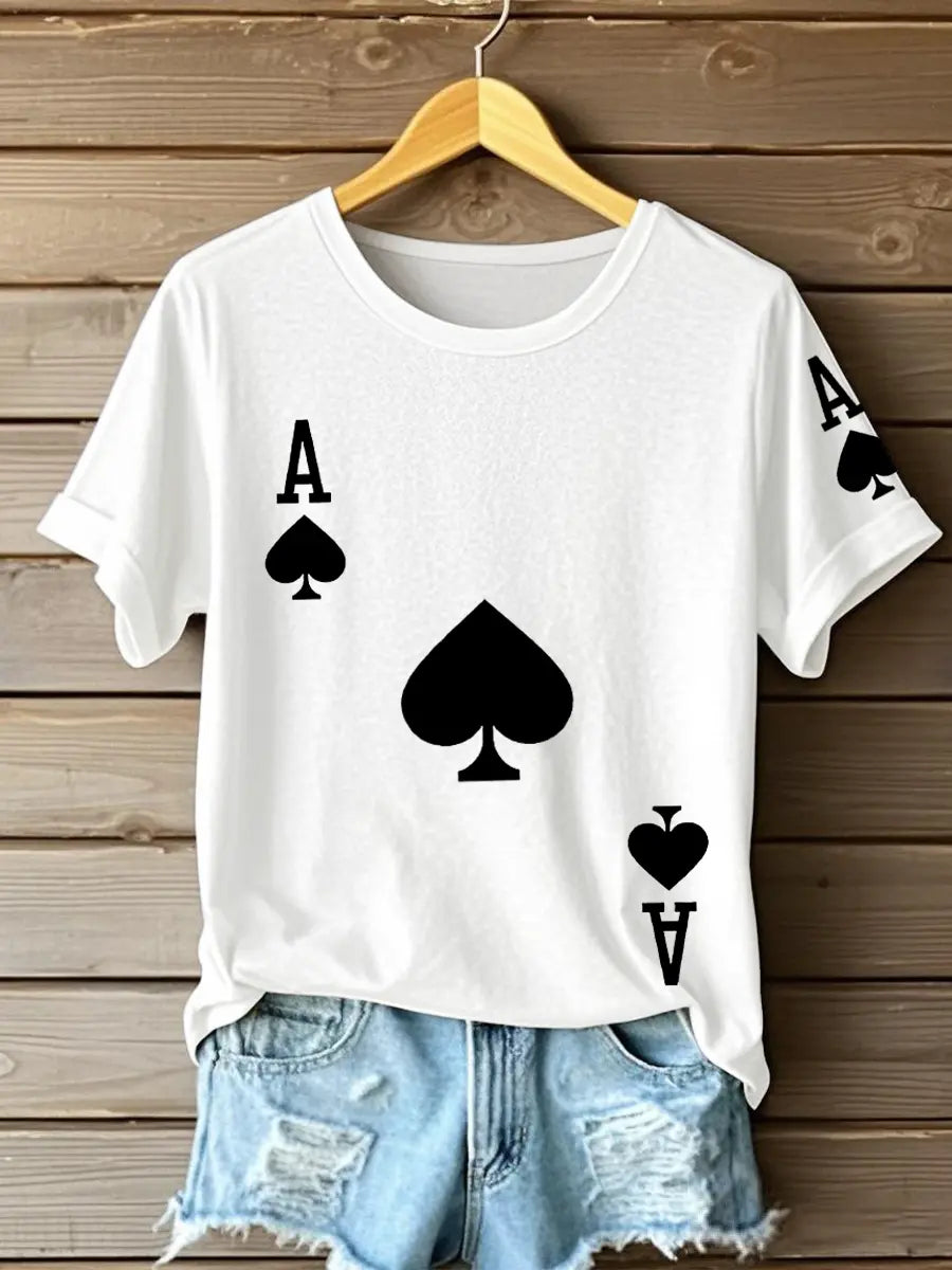 Frauen Poker Ace of Pik T-Shirts