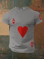 Herren Poker Ace of Hearts T-Shirts