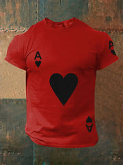 Herren Poker Ace of Hearts T-Shirts