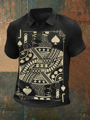 Herren Poker Waffel T-Shirt