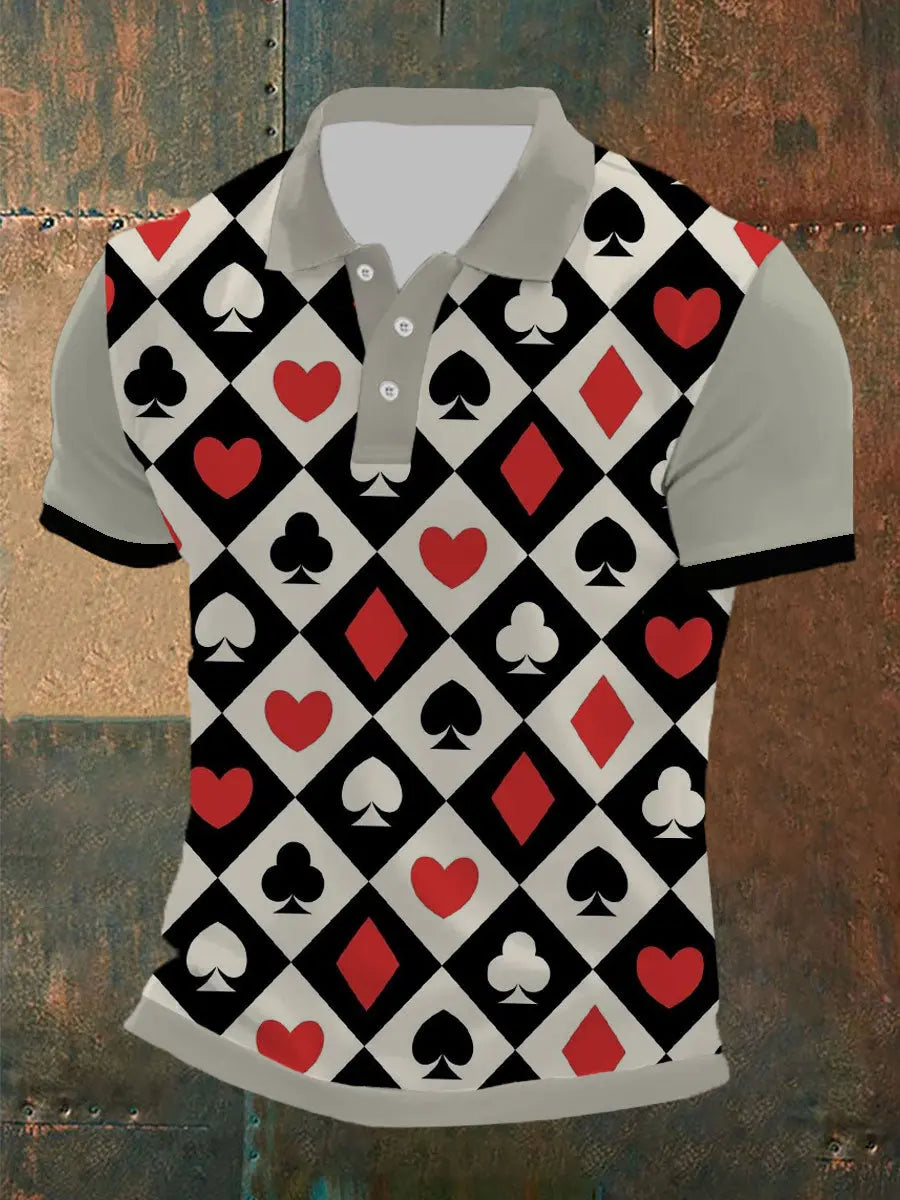 Herren Poker T-Shirt