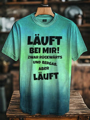 Frauen Läuft bei mir! Zwar rückwärts und berhab aber läft Bedrucktes T-Shirt