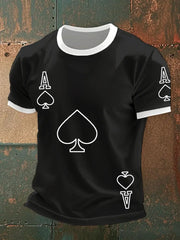 Herren Poker Ace of Pik T-Shirts