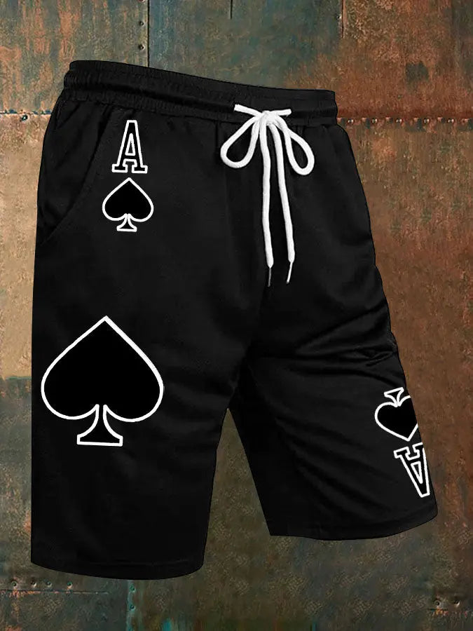 Herren Poker Ace of Pik Shorts