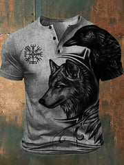 Herren Viking Wolf Totem T-Shirt