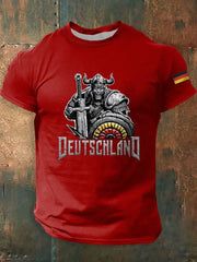 Deutschland bedrucktes Kurzarm-T-Shirt für Männer