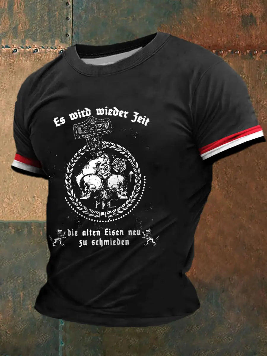 Herren Es wird Zeit die alten Geister zu rufen! Bedrucktes Kurzarm-T-Shirt