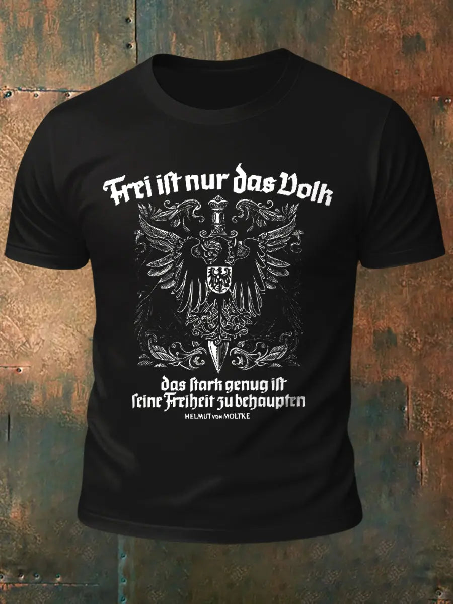 Deutschland bedrucktes Kurzarm-T-Shirt für Männer