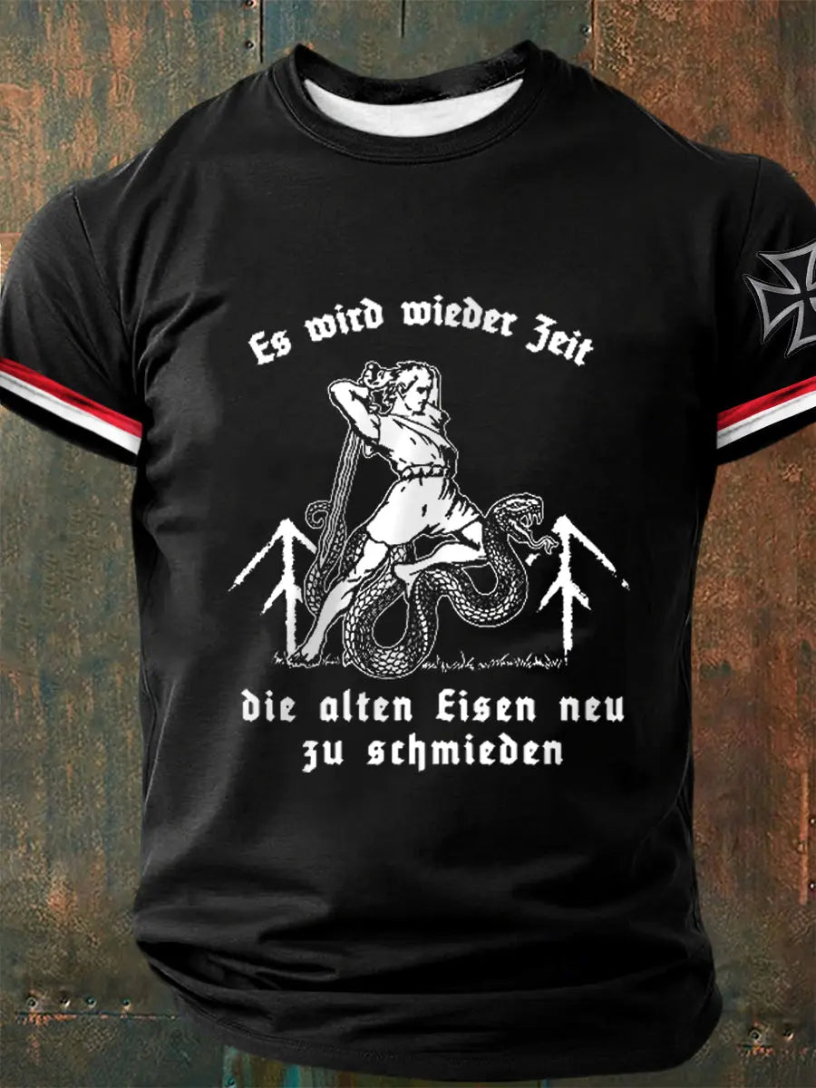 Herren Es wird Zeit die alten Geister zu rufen! Bedrucktes Kurzarm-T-Shirt