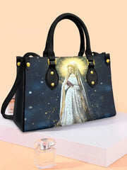 Damen Faith Virgin Mary Ledertasche Umhängetasche