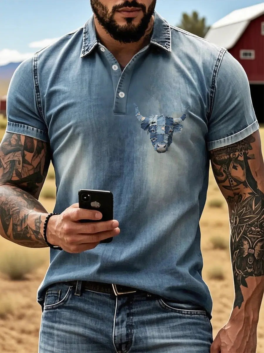 Westliches Highland-Vieh-T-Shirt für Männer