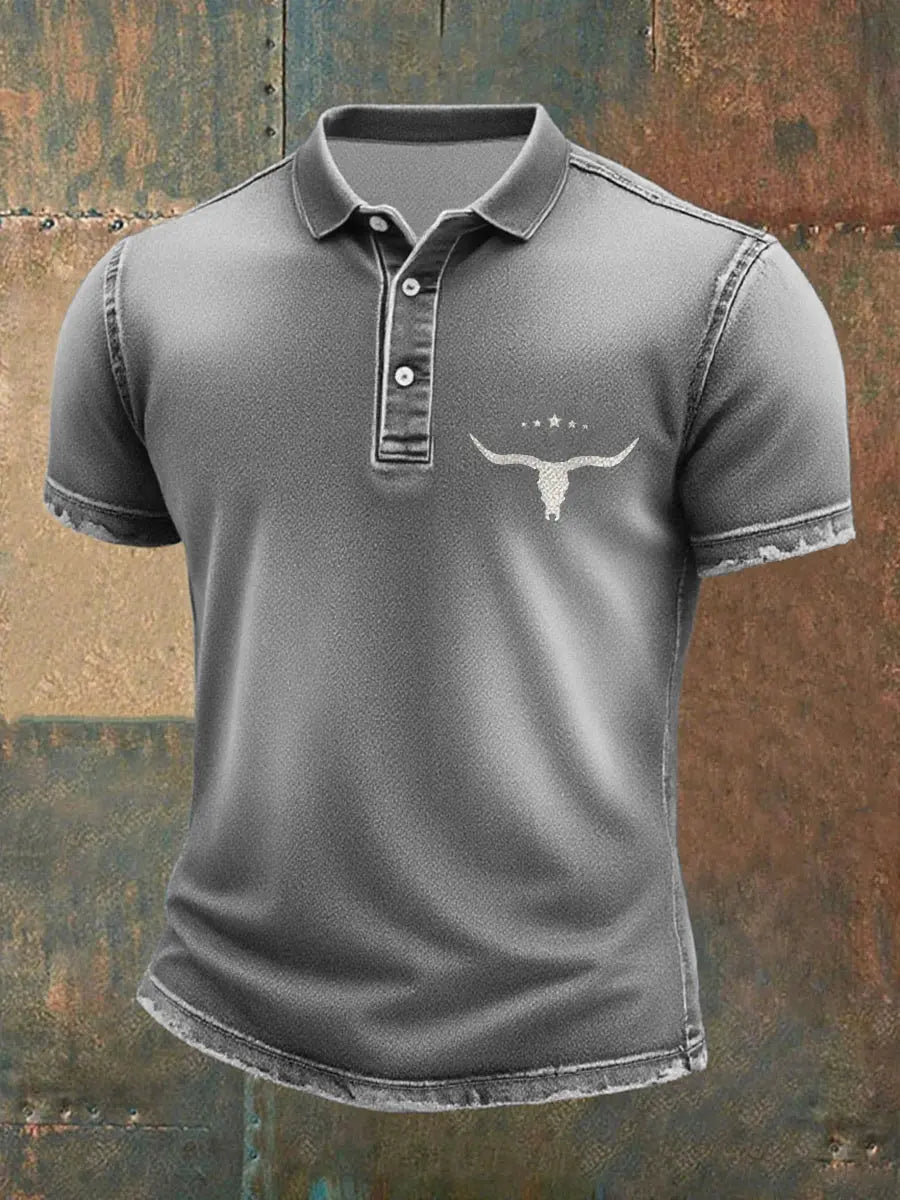 Westliches Jeans-T-Shirt für Männer