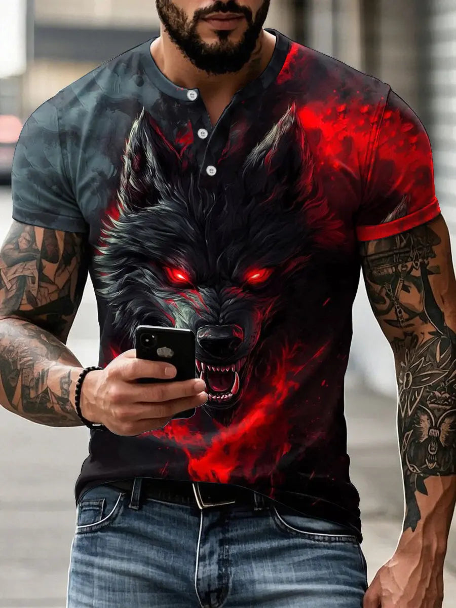Herren Wolf T-Shirt