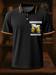 Herren-Tops mit Lustiges Bier bedruckt