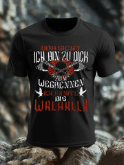 Bedrucktes T-Shirt im deutschen Viking-Stil für Männer