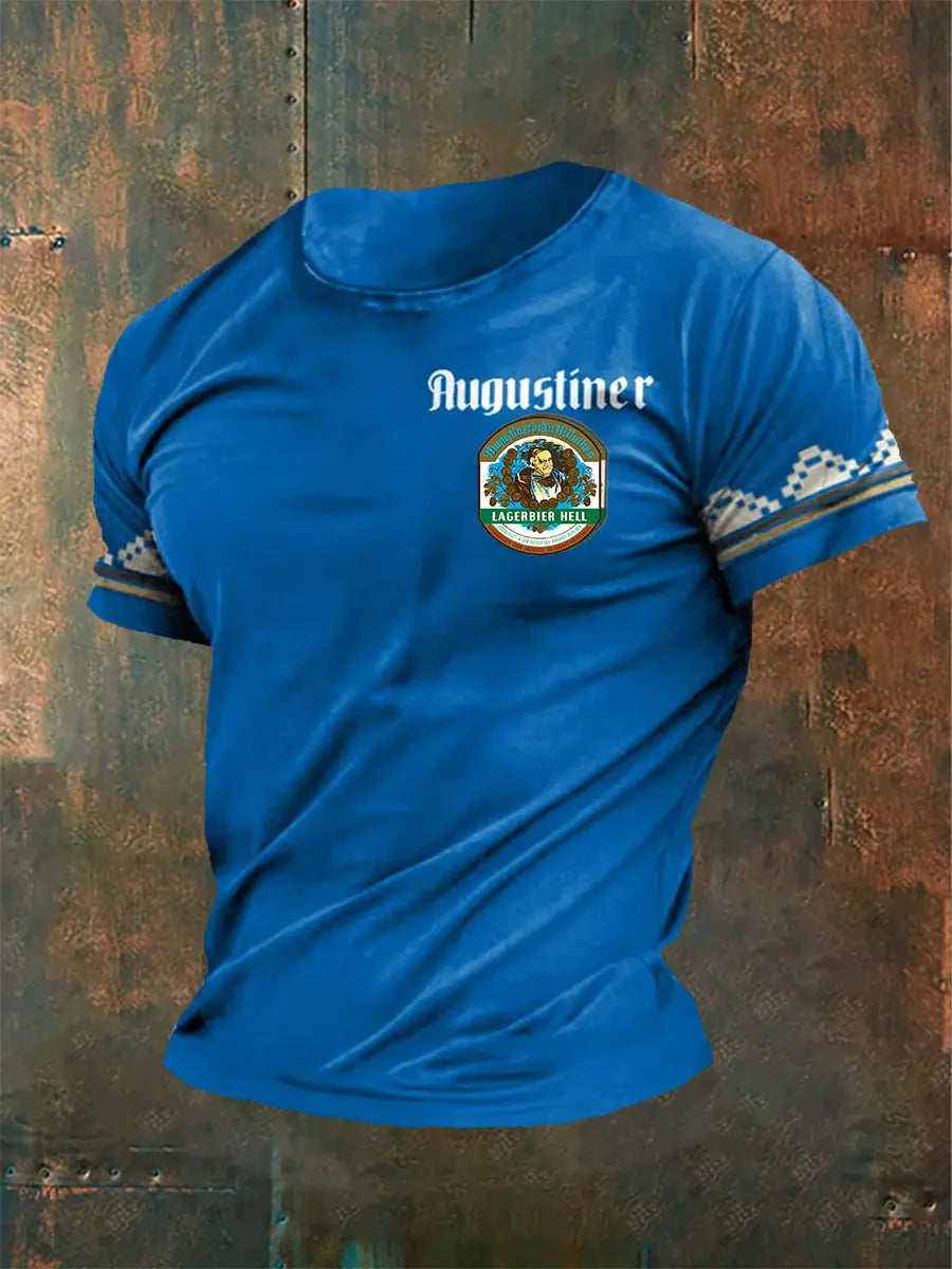 Herren Augustiner T-Shirt mit kurzen Ärmeln