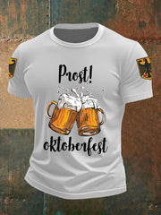 Herren Prost Oktoberfest Kurzarm T-Shirt