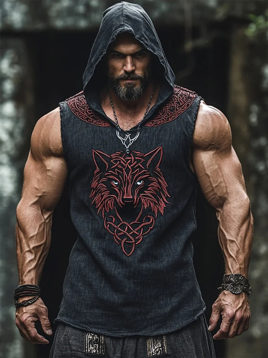 Herren Viking Kapuzen weste