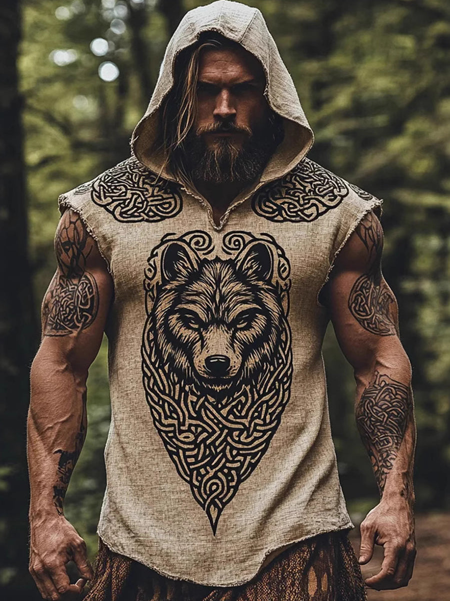 Herren Viking Kapuzen weste