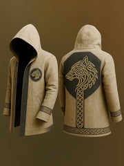 Vintage-Strickjacke im Viking-Stil für Herren