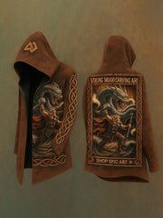 Vintage-Strickjacke im Viking-Stil für Herren