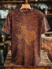 Unisex Vintage T-Shirt im westlichen Stil