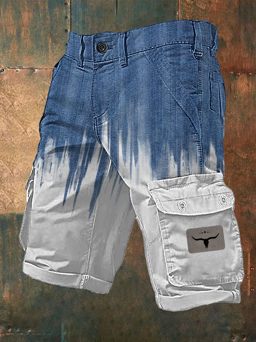 Cargo-Shorts im westlichen Stil für Herren