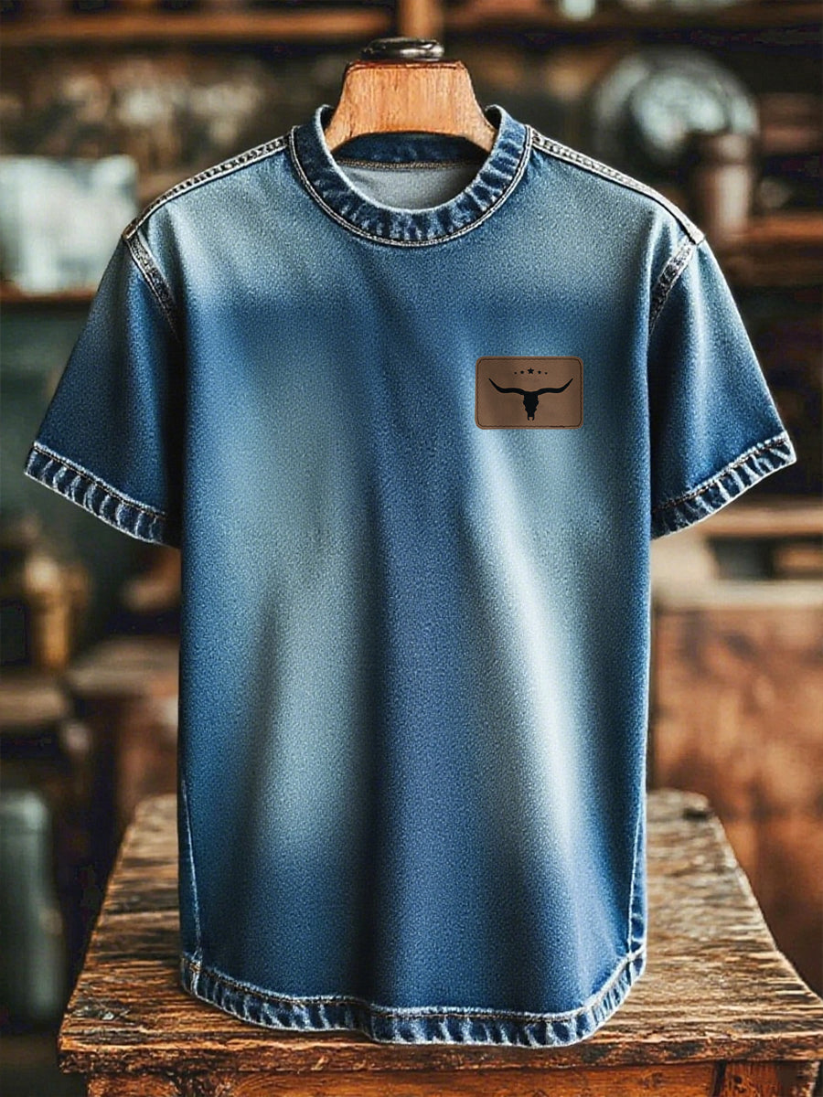 Unisex T-Shirt im westlichen Stil