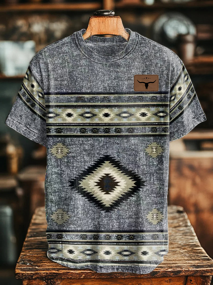 Unisex T-Shirt im westlichen Stil