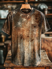 Unisex Vintage T-Shirt im westlichen Stil