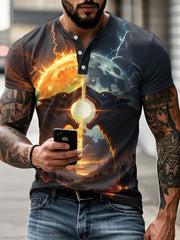 Männer Wikinger Mythologie Sköll & Hati T-Shirt