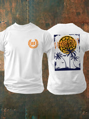 Herren Sommer zeit bedrucktes Kurzarm-T-Shirt