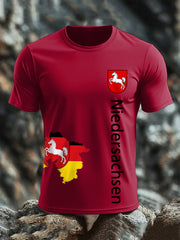 Kurzarm-T-Shirt aus Baumwolle für Herren Niedersachsen