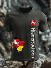 Kurzarm-T-Shirt aus Baumwolle für Herren Niedersachsen