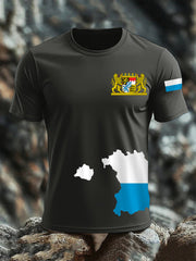 Kurzarm-T-Shirt aus Baumwolle für Männer Bavaria