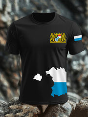 Kurzarm-T-Shirt aus Baumwolle für Männer Bavaria