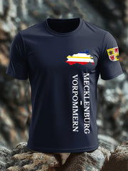 Kurzarm-T-Shirt aus Baumwolle für Herren Mecklenburg-Vor pommern