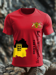 Kurzarm-T-Shirt aus Baumwolle für Männer Baden-Württ emberg